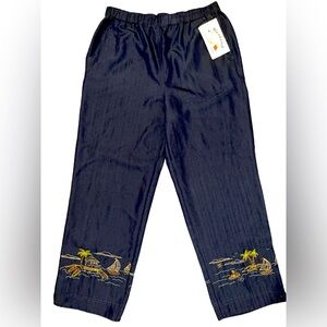 “WeekendClothesLine” Y2K embroidered island pants